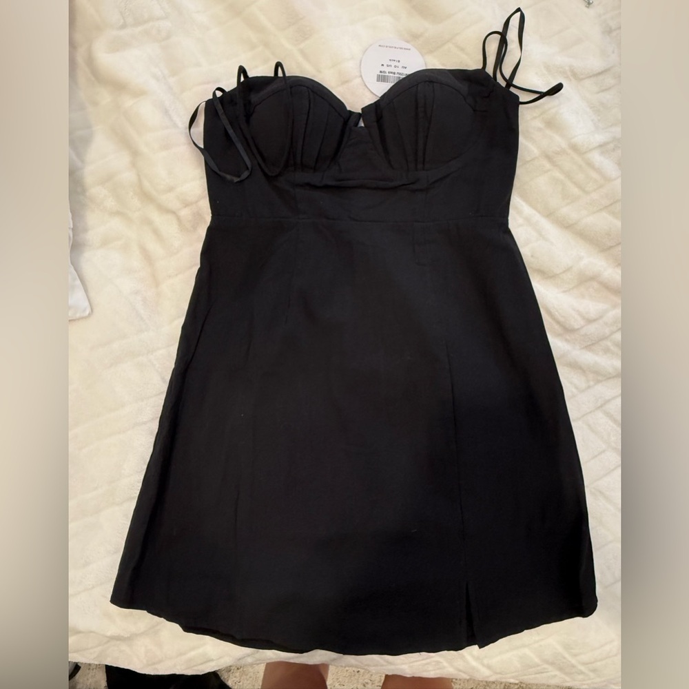 Selfie Leslie NEW Black Strapless Dress